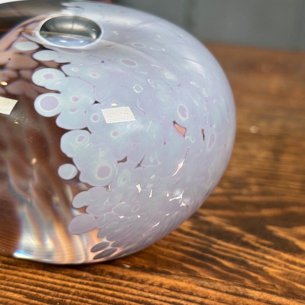 Vintage Hot Island Glass Art Paperweight Early Maui Studio Signed Hawaiian Glass - Picture 15 of 16